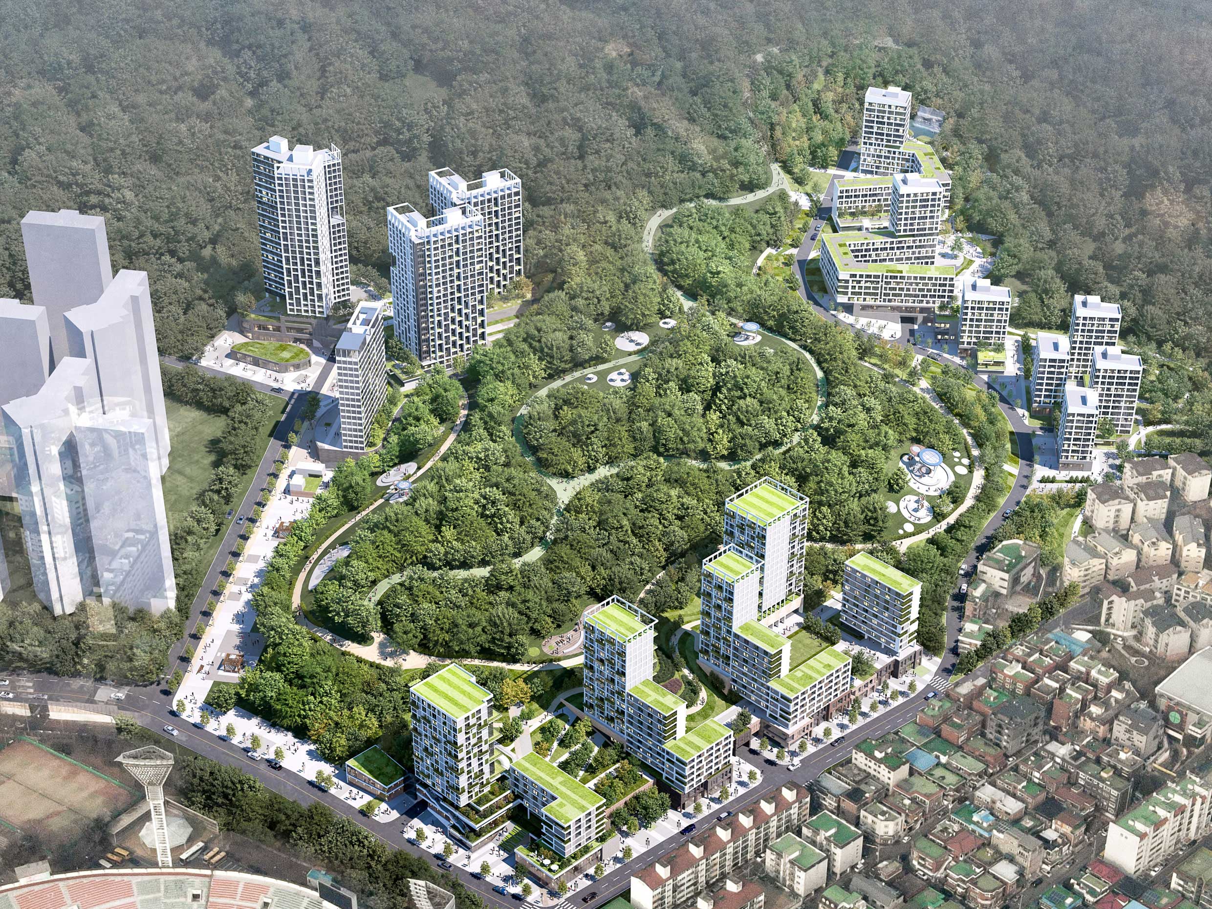 Anyang-Maegok Public Housing District Master Plan